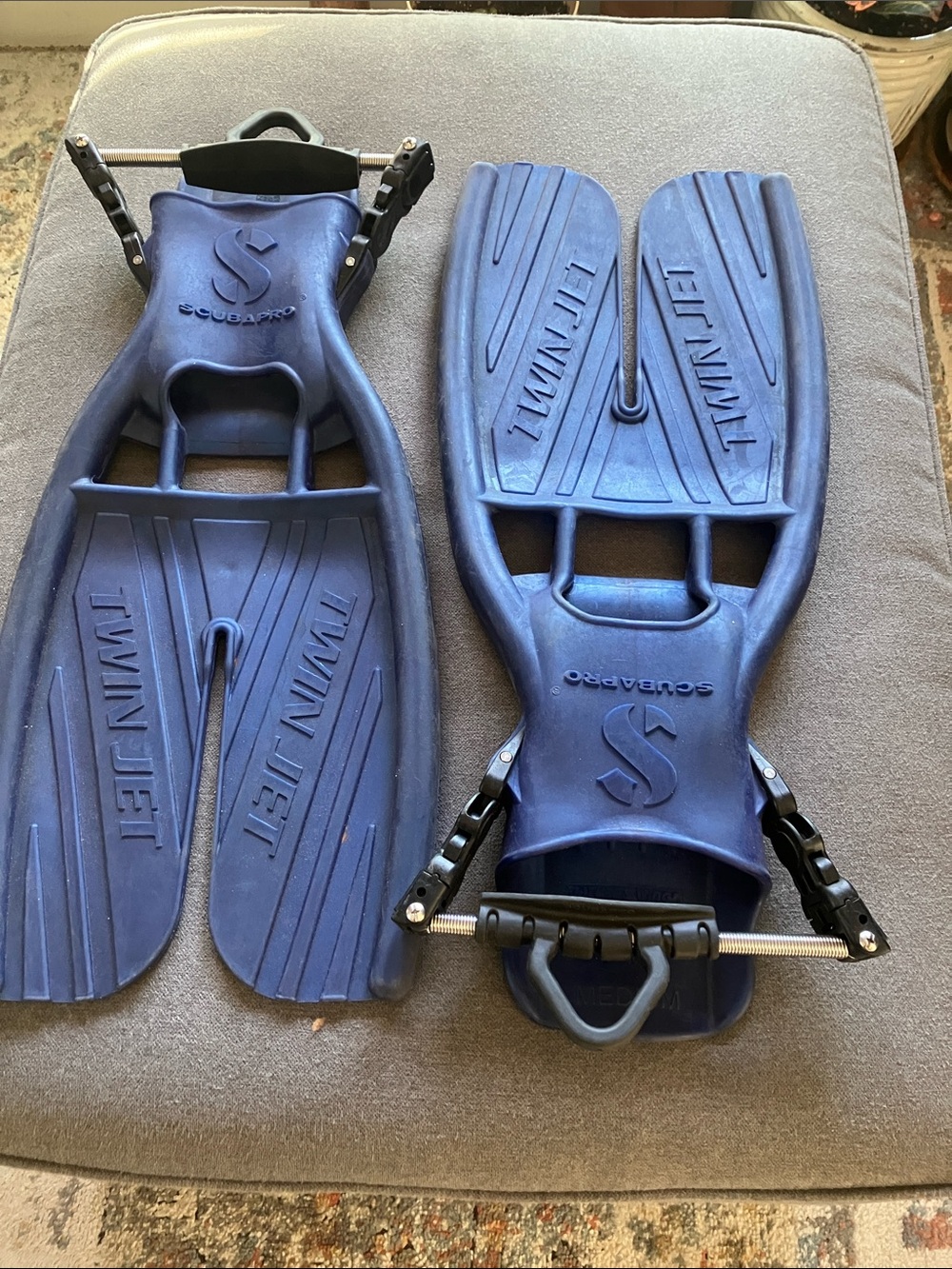 Twin Jet Kids Swim Fins - Navy Blue